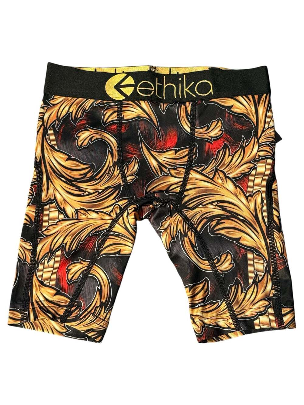 NWT Ethika Boys Staple Boxer Briefs - Solid Luxe Black/Gold